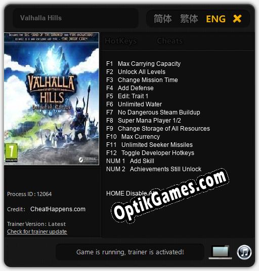 Trainer for Valhalla Hills [v1.0.5]