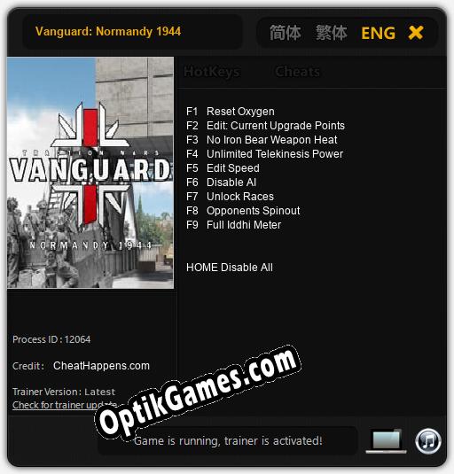 Trainer for Vanguard: Normandy 1944 [v1.0.6]