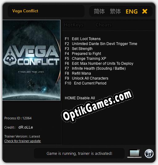 Vega Conflict: Cheats, Trainer +10 [dR.oLLe]