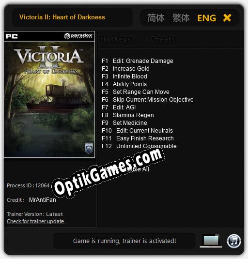 Victoria II: Heart of Darkness: Cheats, Trainer +12 [MrAntiFan]