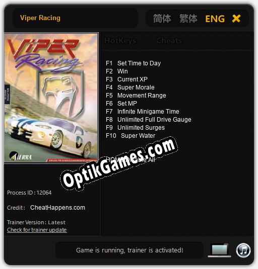 Trainer for Viper Racing [v1.0.9]