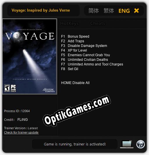 Trainer for Voyage: Inspired by Jules Verne [v1.0.9]