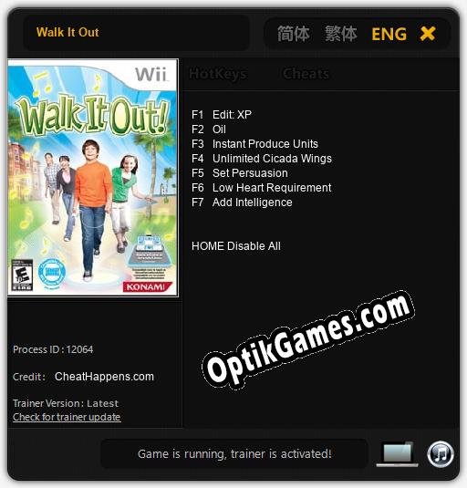 Trainer for Walk It Out [v1.0.5]