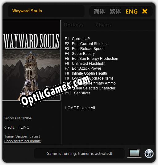 Wayward Souls: TRAINER AND CHEATS (V1.0.46)