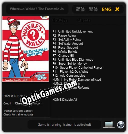 Wheres Waldo? The Fantastic Journey: Trainer +15 [v1.7]