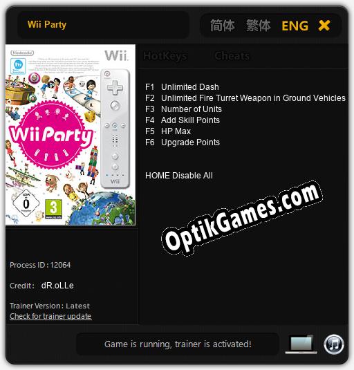 Wii Party: TRAINER AND CHEATS (V1.0.28)