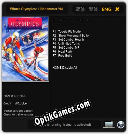Winter Olympics: Lillehammer 94: Cheats, Trainer +7 [dR.oLLe]