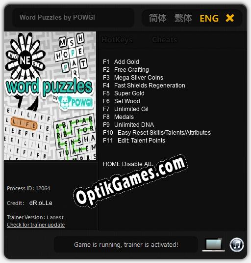 Word Puzzles by POWGI: Cheats, Trainer +11 [dR.oLLe]