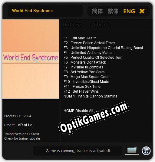 World End Syndrome: Trainer +13 [v1.8]