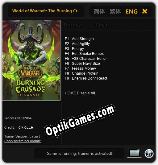 World of Warcraft: The Burning Crusade Classic: Cheats, Trainer +9 [dR.oLLe]