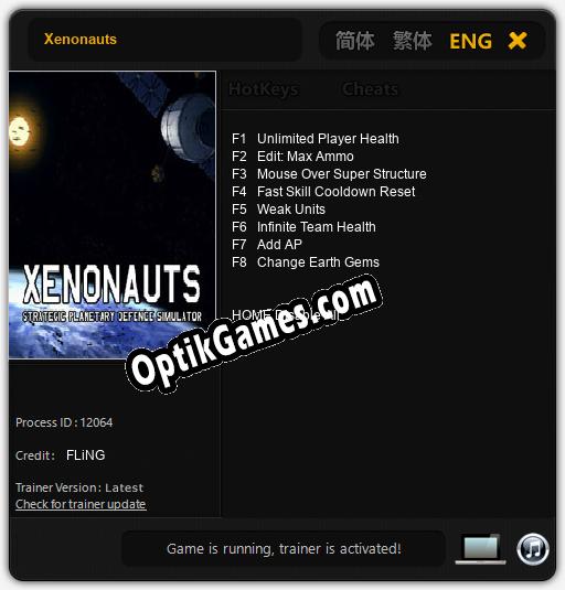 Xenonauts: Cheats, Trainer +8 [FLiNG]