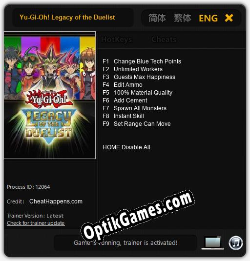 Yu-Gi-Oh! Legacy of the Duelist: Trainer +9 [v1.8]